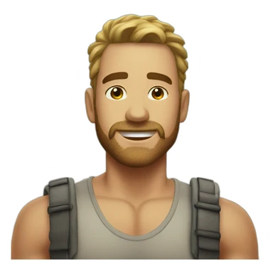 A Stumble Guy's game any character stand in beach sticker