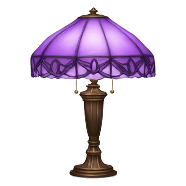 Purple Tiffany lamp sticker