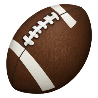 Football with a thumbs up sticker