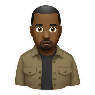 Kanye west on a Trex sticker