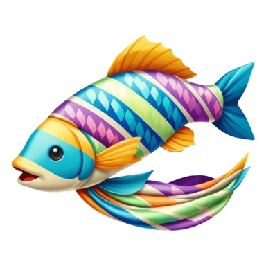 carp streamer hanging sticker
