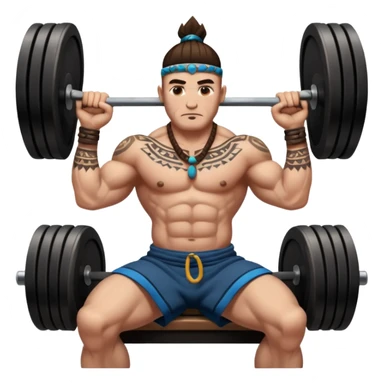 shaman bench press sticker