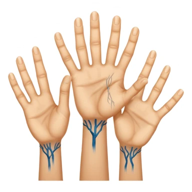 A person with there hands going up and down sticker