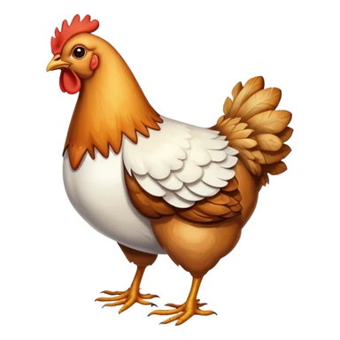 Roasted chicken with white poultry frills  sticker