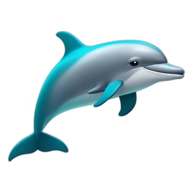 dolphin with volleyball sticker
