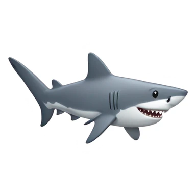 Shark with a dog body sticker