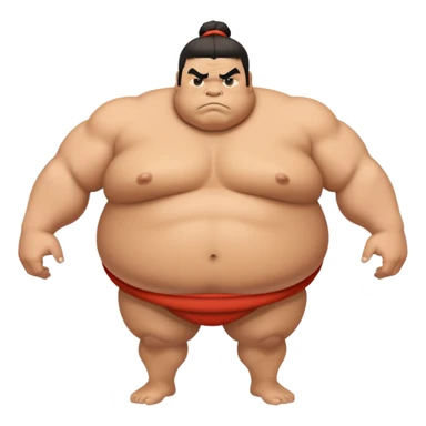 sumo wrestler sticker