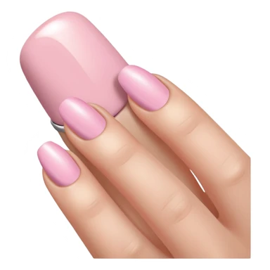light pink nail polish sticker