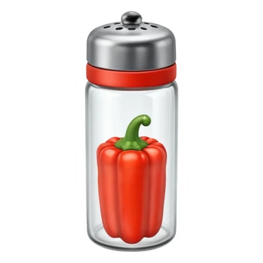Pepper shaker sticker