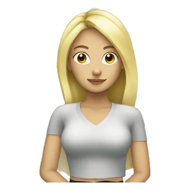 Blonde girl with money around her sticker