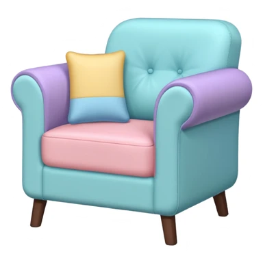 Pastel furniture sticker