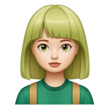 Debby Ryan (straight bangs) in Big City Greens sticker