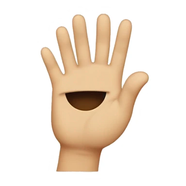 emoji facing away with hand annoying face emoji sticker
