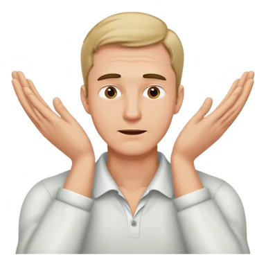 Man grabbing his neck with both hands sticker