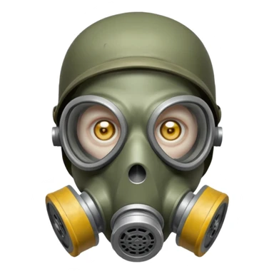 Zombie in gas masks sticker