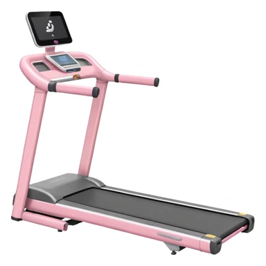 Create a pastel pink treadmill  sticker