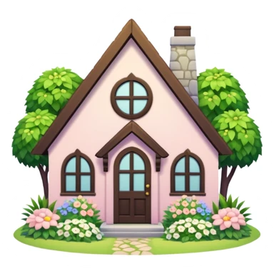A cottage-core interpretation of the Sims 4 logo sticker