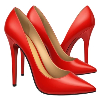 two Red heels sticker