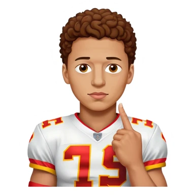 Patrick Mahomes sucking his thumb sticker