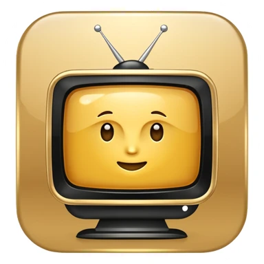 Create an emoji in which it is representing an app like YouTube professional logo of this app but don't make it like YouTube this app name as :- InSights TV don't make it very very sick like making a TV don't make that make it very professional and luxury look sticker