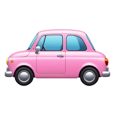 Pink car cute sticker