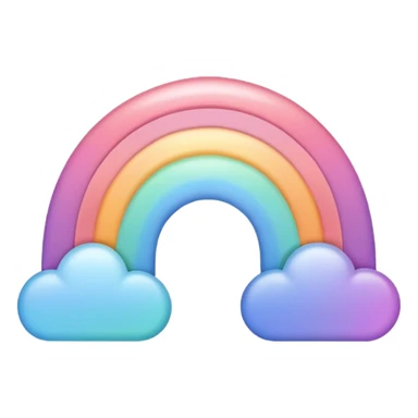 Girly Pastel rainbow sticker