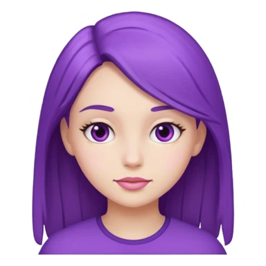 Purple girl sticker
