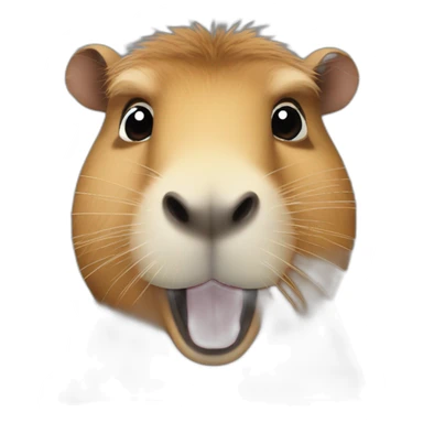 Capybara saying "chokbar" sticker