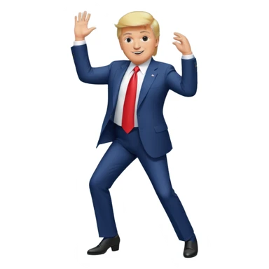 Donald Trump bailando  sticker