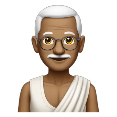 Ghandi wearing prom dress sticker