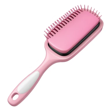 light pink hairbrush apple emoji style sticker