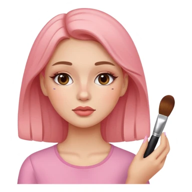 Makyaj yapan kız sticker