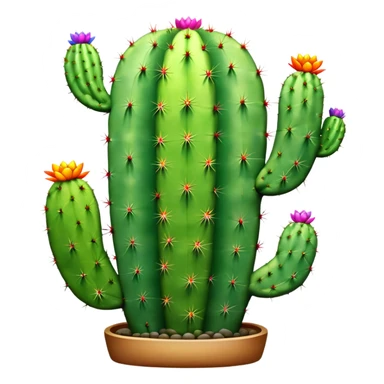 Cactus arc-en-ciel sticker