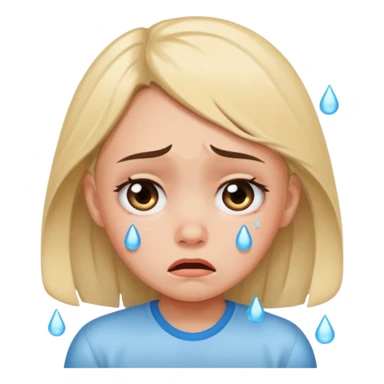 Crybaby feel anxiety  sticker