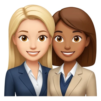 Two business woman talking sticker