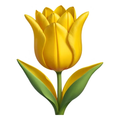 Emoji de tulipán amarillo sticker
