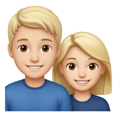 Elder sister and brother sticker