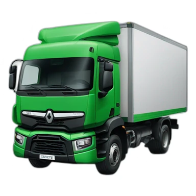 Green Renault truck sticker