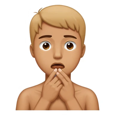 holding your throat sad face sticker