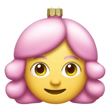 pink christmas tree ornament sticker