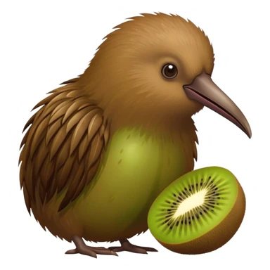 kiwi animal with kiwi  sticker