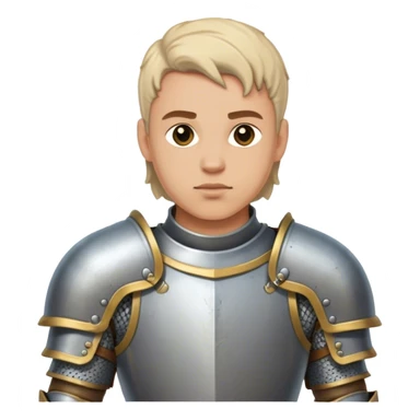 Medieval DnD themed male with armor waist sticker