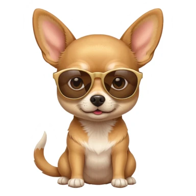 Chihuahua with sunglasses sticker