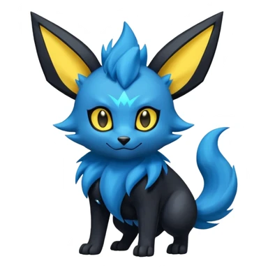 Eeveelution-Luxray-Luxio-fusion-hybrid-animal-Fakémon-Pokémon-creature sticker