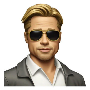 Brad Pitt makes vacation Outfit sticker
