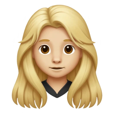 animal with long blonde hair sticker
