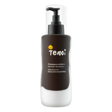 liquid facial exfoliating bottle with label sticker