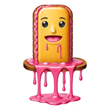  SPAM meat melted pink dripping sauce neo classical statue sticker