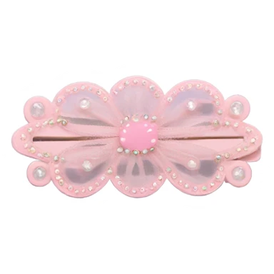 baby pink hair clip sticker