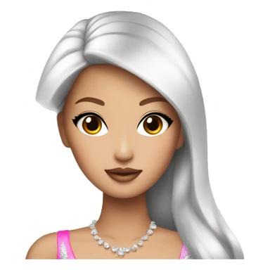 glamorous asian barbie  sticker